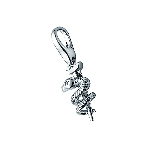 Giorgio Martello Milano Charm Aeskulapstab, Silber 925 Silber, Onesize 925 Sterling Silber von Giorgio Martello Milano