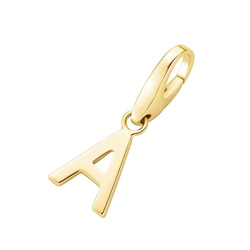 Giorgio Martello Milano Charm Buchstabe A, Silber 925 Gold, Onesize 925 Sterling Silber von Giorgio Martello Milano