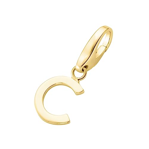 Giorgio Martello Milano Charm Buchstabe C, Silber 925 Gold, Onesize 925 Sterling Silber von Giorgio Martello Milano