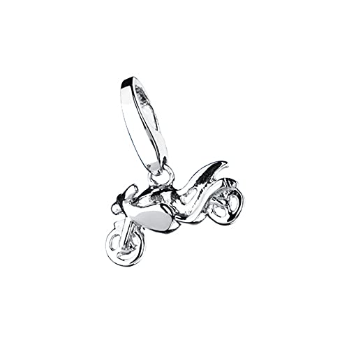 Giorgio Martello Milano Charm Motorrad, Silber 925 Silber, Onesize 925 Sterling Silber von Giorgio Martello Milano