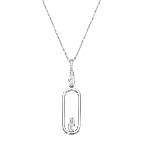 Giorgio Martello Milano Kette Anhänger Mit Zirkonia, Silber 925 Silber, 45 Cm 925 Sterling Silber von Giorgio Martello Milano