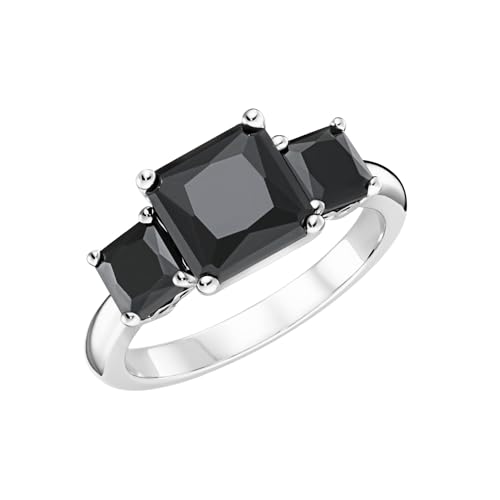 Giorgio Martello Milano Ring Mit Zirkonia Steinen, Silber 925 Schwarz, 52 925 Sterling Silber von Giorgio Martello Milano