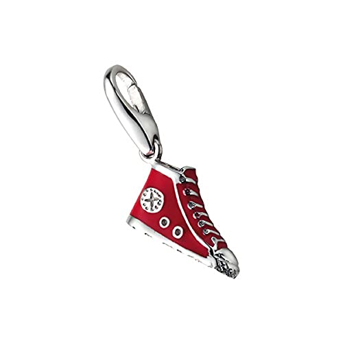 Giorgio Martello Milano Charm Turnschuh, Silber 925 Rot, Onesize 925 Sterling Silber von Giorgio Martello