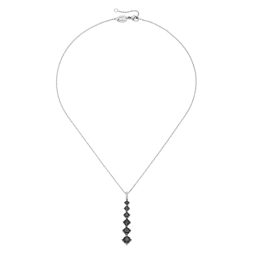 Giorgio Martello Milano Kette Kette mit Zirkonia oder schwarzem Spinell, Silber 925/- von Giorgio Martello