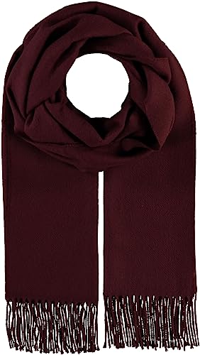 Giorgio Rimaldi Schal für Damen & Herren - XXL Deckenschal 60 x 200 cm - Einfarbiger Oversized Winterschal - Warm und weich - Tragbar als Stola, Schlauchschal, Loop Burgundy von Giorgio Rimaldi