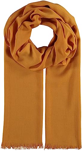 Giorgio Rimaldi einfarbiger Schal - 65 x 190 cm - Modische einfarbige Stola mit Fransen - Perfekt für den Frühling und Sommer Gold von Giorgio Rimaldi