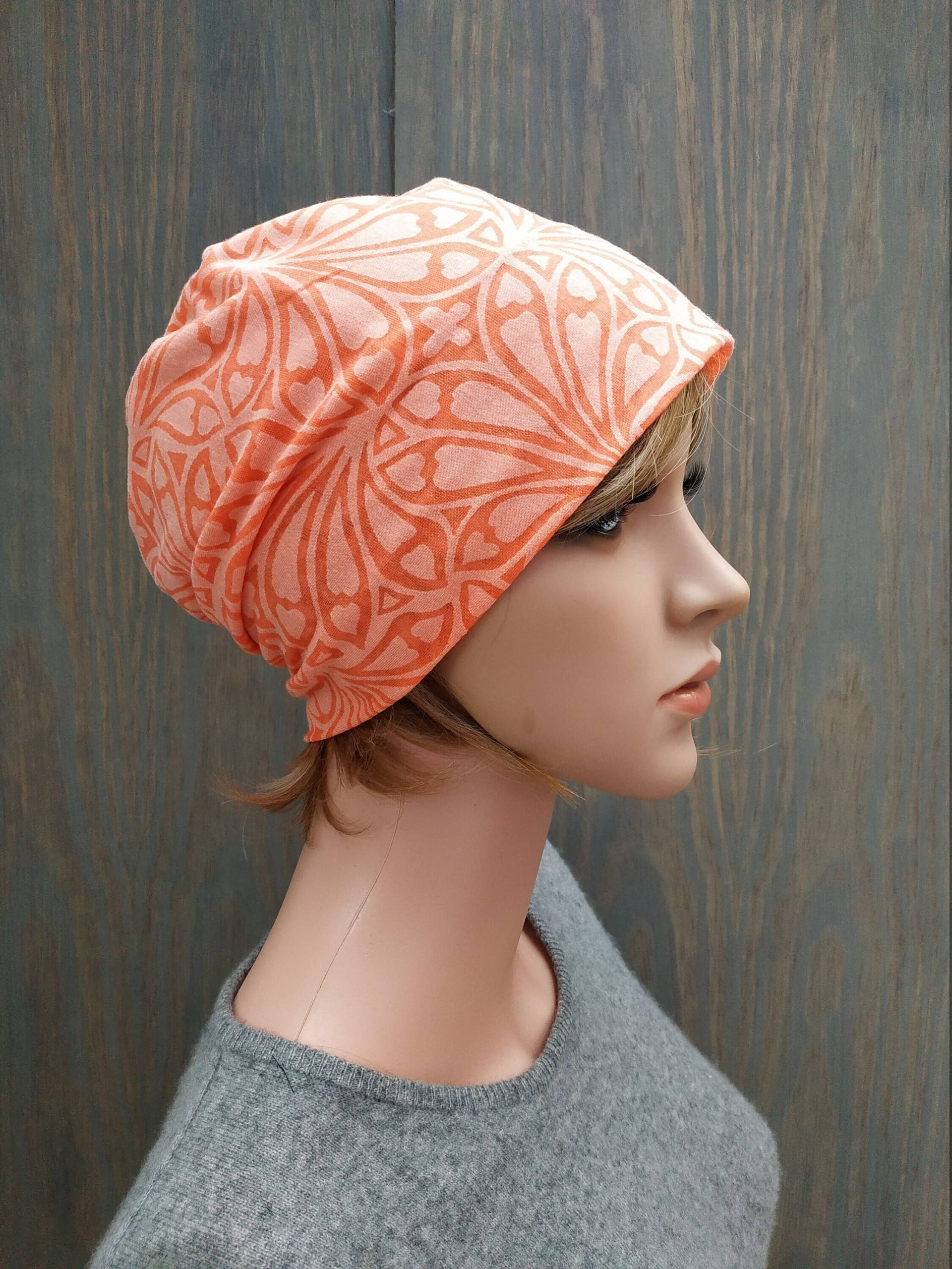 Slouchy Beanie Mütze, Chemo Beanie, Viskose Damen Jersey Mütze Für Krebspatientinnen von GiotoTextiles