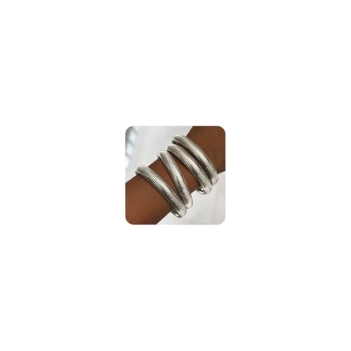 Gold-Armreifen für Frauen – 18 Karat vergoldet, klobiger Armreif, 4 Stück, Edelstahl, flexible Stretch-Armbänder, stapelbarer Designer-Schmuck, One Size, Edelstahl, Kein Edelstein Gold-Armreifen für Frauen – 18 Karat vergoldet, klobiger Armreif, 4 Stück, Edelstahl, flexible Stretch-Armbänder, stapelbarer Designer-Schmuck, One Size, Edelstahl, Kein Edelstein von Giovanchi