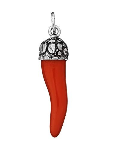 Giovanni Raspini ciondolo argento resina charm corno rosso piccolo cupola 8770 von Giovanni Raspini