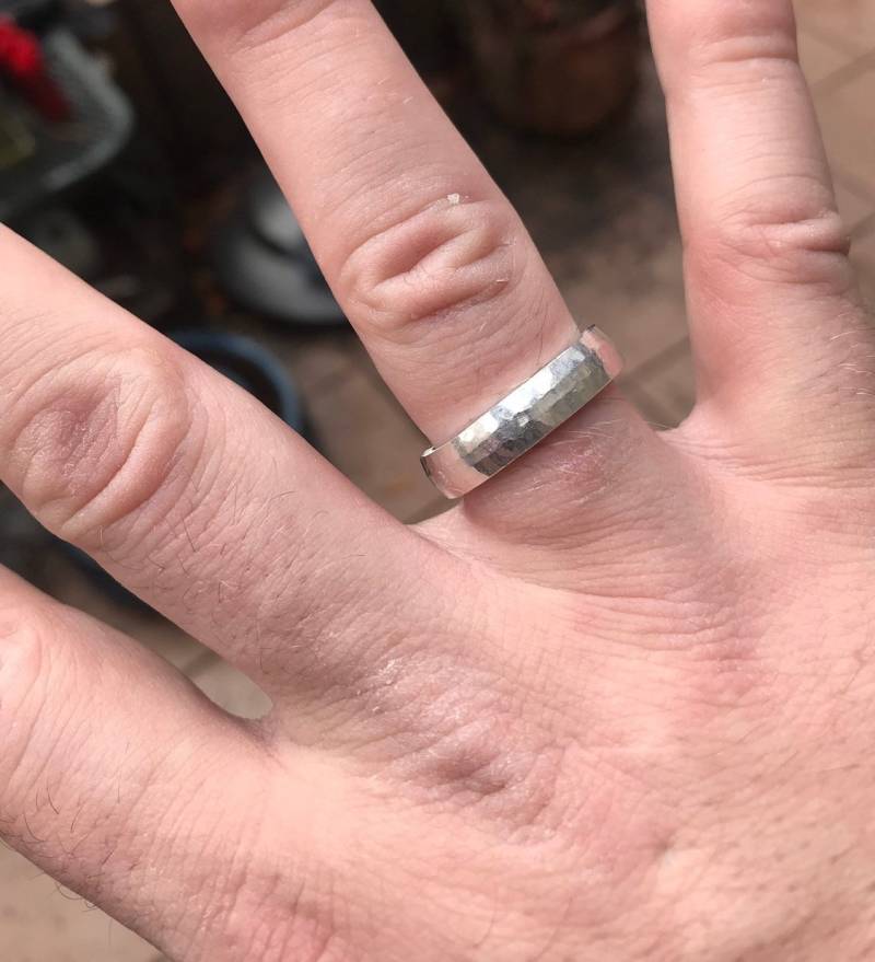 Handgeschmiedet Sterling Silberring von GiovannisJewelry
