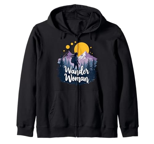 Bergsteigen Damen Wander Design Kapuzenjacke von #Gipfelglück