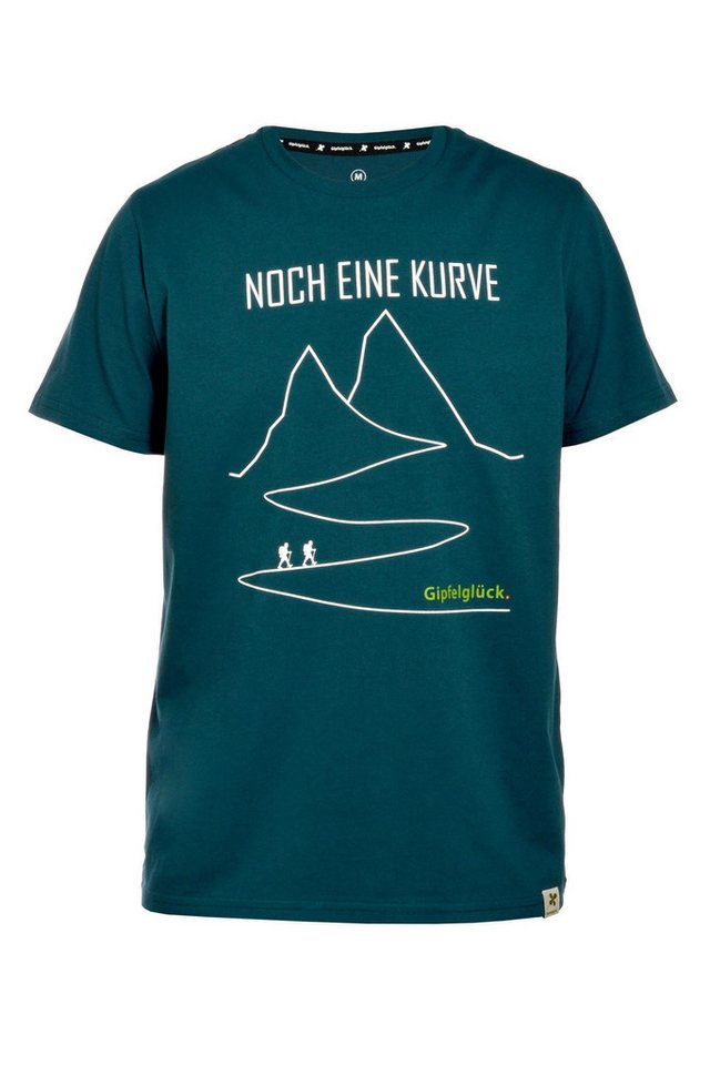 Gipfelglück T-Shirt FELIX für Herren, Noch Eine Kurve-Print von Gipfelglück