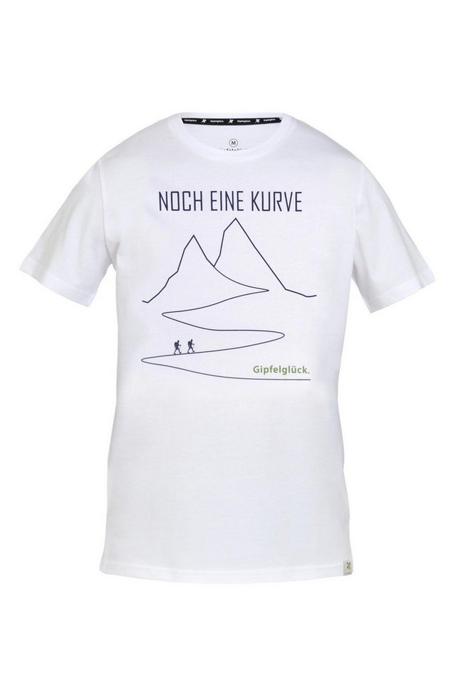 Gipfelglück T-Shirt FELIX für Herren, Noch Eine Kurve-Print von Gipfelglück