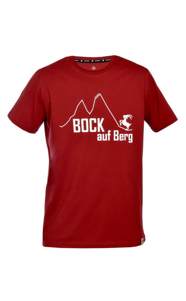 Gipfelglück T-Shirt Gipfelglück T-Shirt FRED für Herren, Bock auf Berg-Print (1-tlg) Bio Baumwolle von Gipfelglück