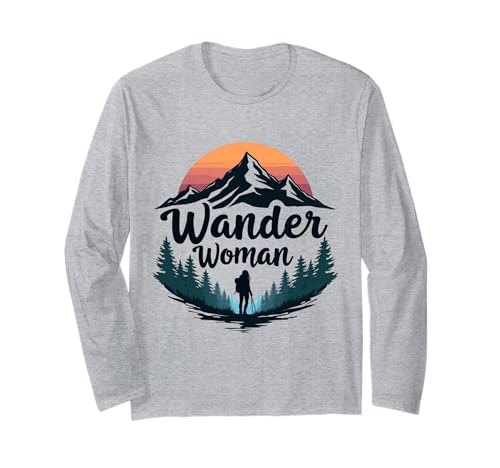Wander Woman Design Langarmshirt von #Gipfelglück