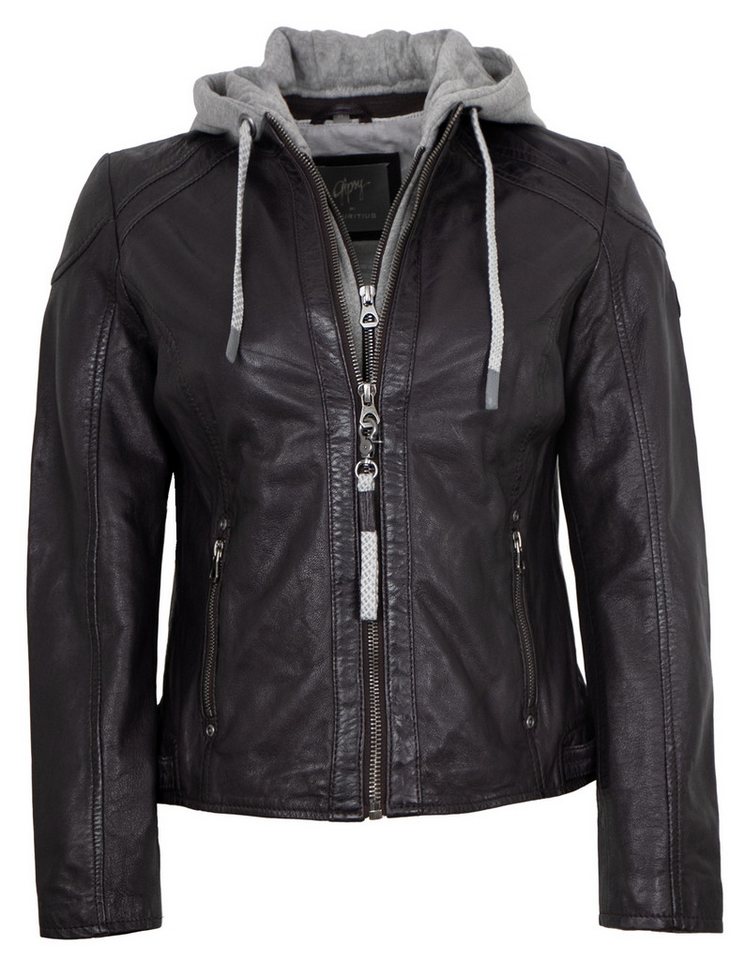 Gipsy by Mauritius Lederjacke GWAlice Gipsy by Mauritius - Damen Lederjacke Lammnappa Kapuze plum lila von Gipsy by Mauritius