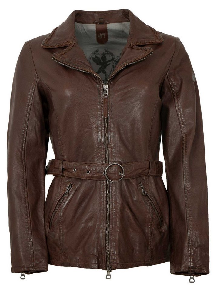 Gipsy by Mauritius Lederjacke GWBeeja Gipsy - Damen Lederjacke Gürtel Lammnappa chestnut von Gipsy by Mauritius