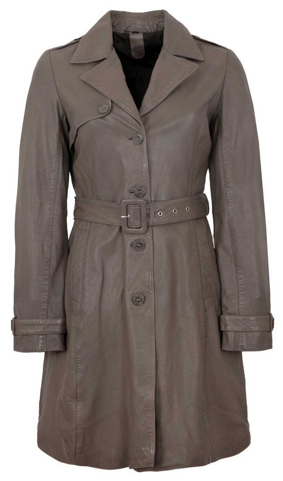 Gipsy by Mauritius Lederjacke GWLaily Gipsy - Damen Trenchcoat Ledermantel Lammnappa taupe von Gipsy by Mauritius