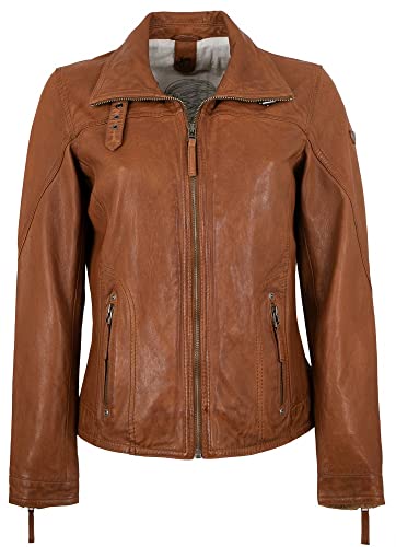 Gipsy - Damen Echtleder Lederjacke Lammnappa Cognac Größe Large von Gipsy