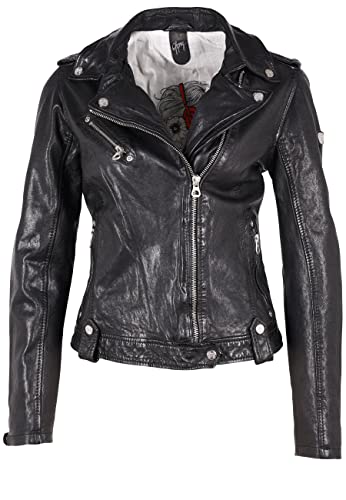 Gipsy Damen Famos Laosv Lederjacke, Bio Black, 42 von Gipsy