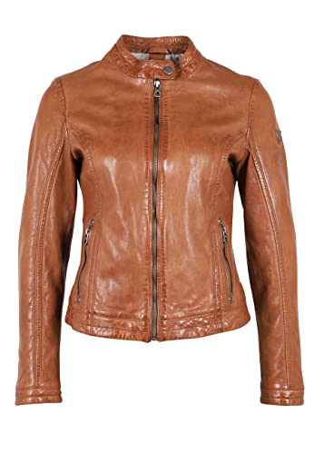 Gipsy Damen Gwjosie Lacav Lederjacke, Cognacfarben, 38 von Gipsy