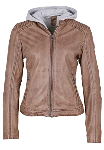 Gipsy Damen Gwsallie Lamas Lederjacke, Taupe, 36 von Gipsy