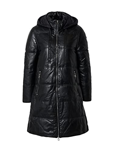 Gipsy Damen Gwviri Lacev W Lederjacke, schwarz, XS von Gipsy