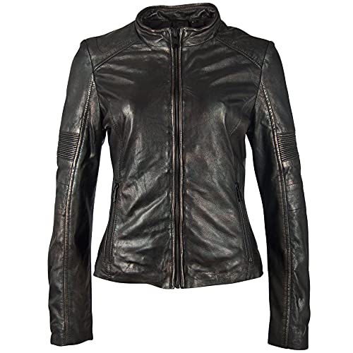 Gipsy Damen Jacke G2geena Sf Lamev Metallic Black L von Gipsy