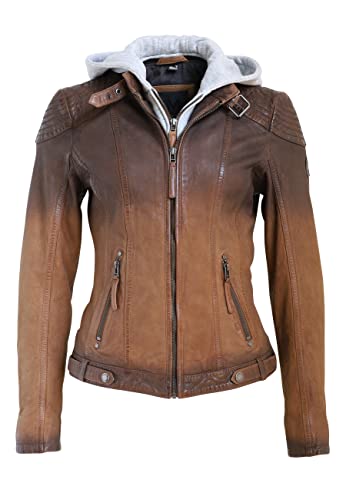 Gipsy Damen Lamov Cascha Lederjacke, braun, 36 von Gipsy