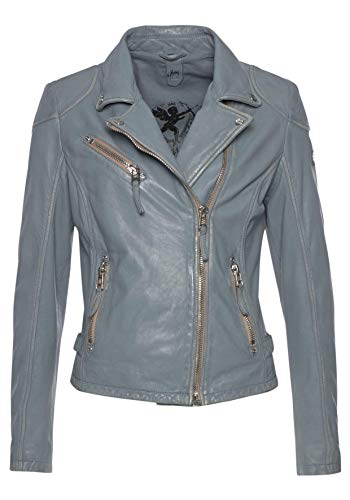 Gipsy Damen Lederjacke PGG LABAGV Biker Look (S, Ice Blue) von Gipsy