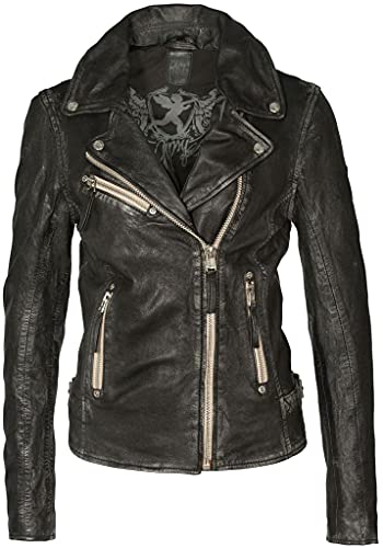 Gipsy PGG LULV Frauen Lederjacke schwarz S 100% Leder Basics, Rockwear, Steampunk von Gipsy