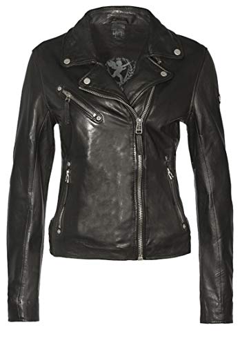 Gipsy Damen Lederjacke PGG W14 LEGV Nieten (M, Schwarz) von Gipsy