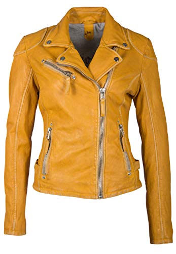 Gipsy Damen Lederjacke PGG W20 LABAGV (XXL, Yellow) von Gipsy