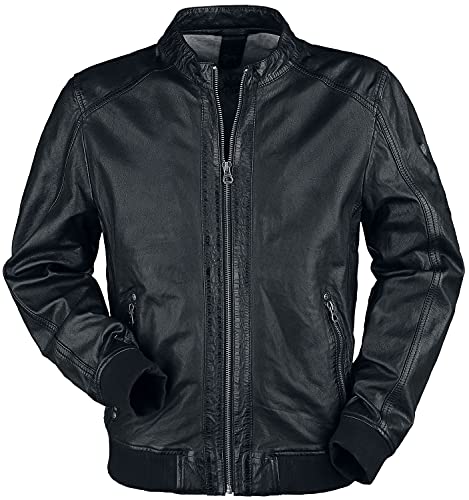 Gipsy GBGrahan IDRV Männer Lederjacke schwarz L 100% Leder Basics, Biker von Gipsy