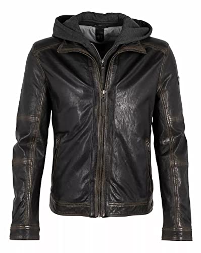 Gipsy GMJaxson Herren Lederjacke (as3, alpha, x_l, regular, regular, Schwarz) von Gipsy