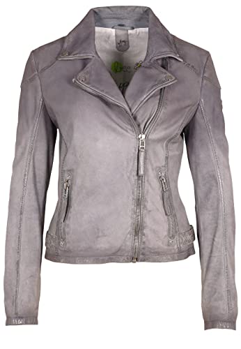 Gipsy - Damen Lederjacke Bikerjacke Lammleder Dusty Blue Größe Large von Gipsy