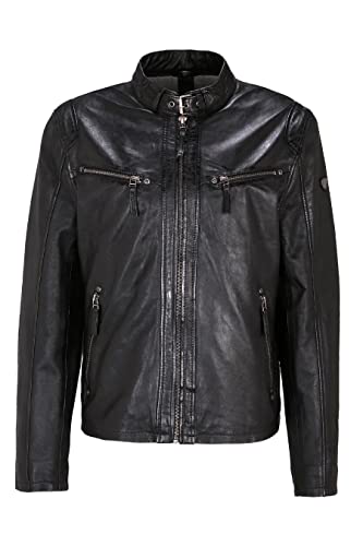 Gipsy Herren Coby S16 Lakev Lederjacke, Schwarz, XXL von Gipsy