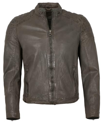 Gipsy - Herren Echtleder Lederjacke Lammnappa Grey Größe XXL von Gipsy