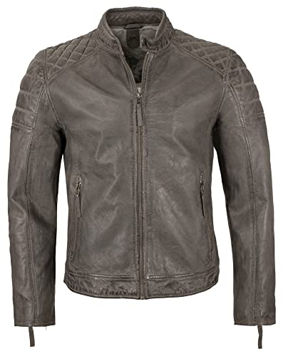 Gipsy - Herren Echtleder Lederjacke Lammnappa grau Bio Größe X-Large von Gipsy