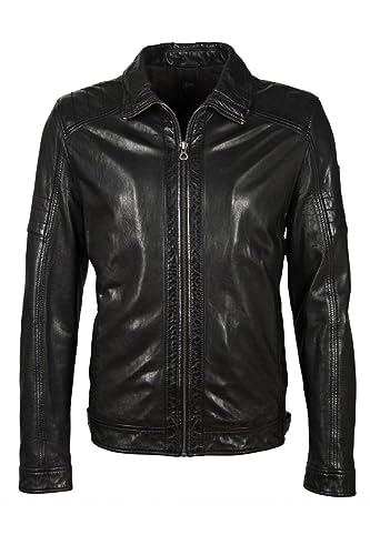 Gipsy Herren Lederjacke - Slim Fit - Schwarz - 3XL von Gipsy