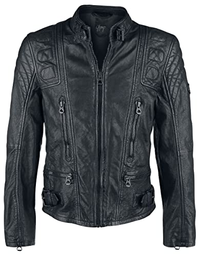 Gipsy Highway 2 Slim Fit LAGIV Männer Lederjacke schwarz 3XL von Gipsy