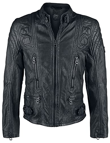 Gipsy Highway 2 Slim Fit LAGIV Männer Lederjacke schwarz XXL von Gipsy