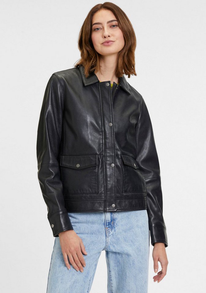 Mauritius Lederjacke GWYunni mti verdecktem Reißverschluss, Druckern, aufesetzte Taschen Mauritius Lederjacke GWYunni mti verdecktem Reißverschluss, Druckern, aufesetzte Taschen von Mauritius