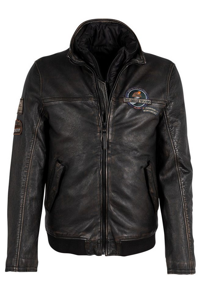 Gipsy by Mauritius Lederjacke Gipsy Herren GMMountan RF Men Blouson Regular Fit im Flieger Stil von Gipsy by Mauritius
