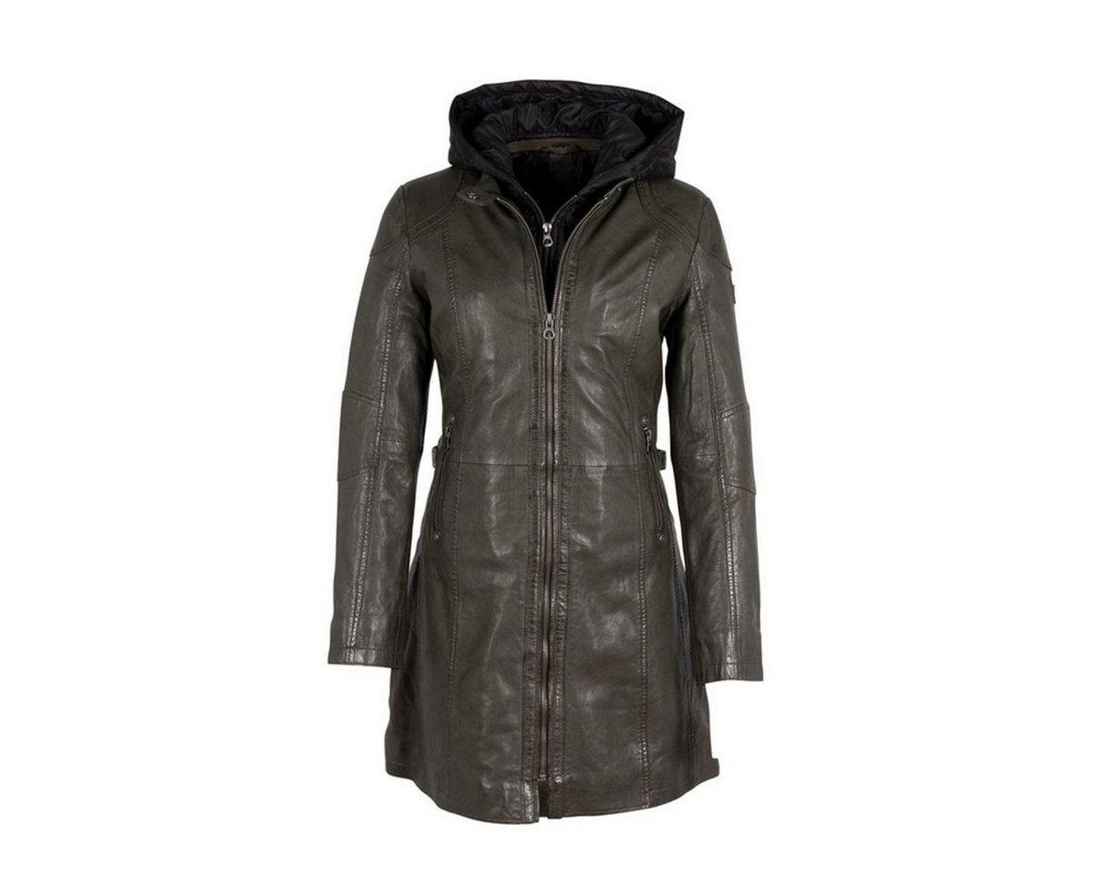 Gipsy Ledermantel Marlis Coat olive von Gipsy