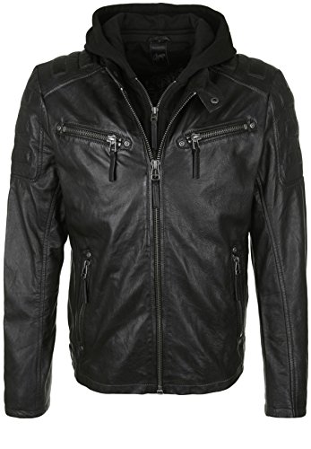 Gipsy Rodney Männer Lederjacke schwarz 3XL 100% Leder Basics, Biker, Rockwear von Gipsy