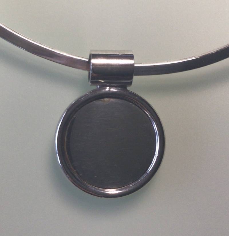 Monogramm Anhänger Gravierbar Vintage Nachlass Silber Disk Gravur Halskette Personalisierte Geschenk von GipsyJewelers
