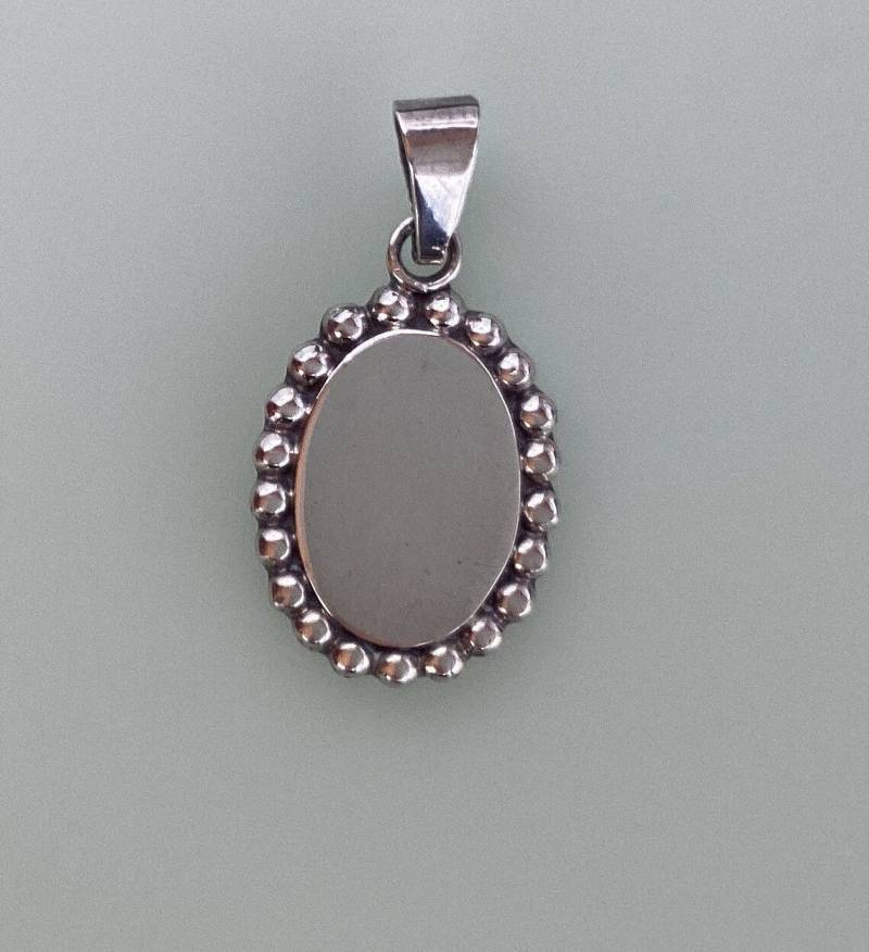 Monogramm Halskette Silber Disk Gravur Anhänger Vintage Sterling Beidseitig Personalisiertes Geschenk Verlobungsgeschenk Geburtstagsgeschenk von GipsyJewelers