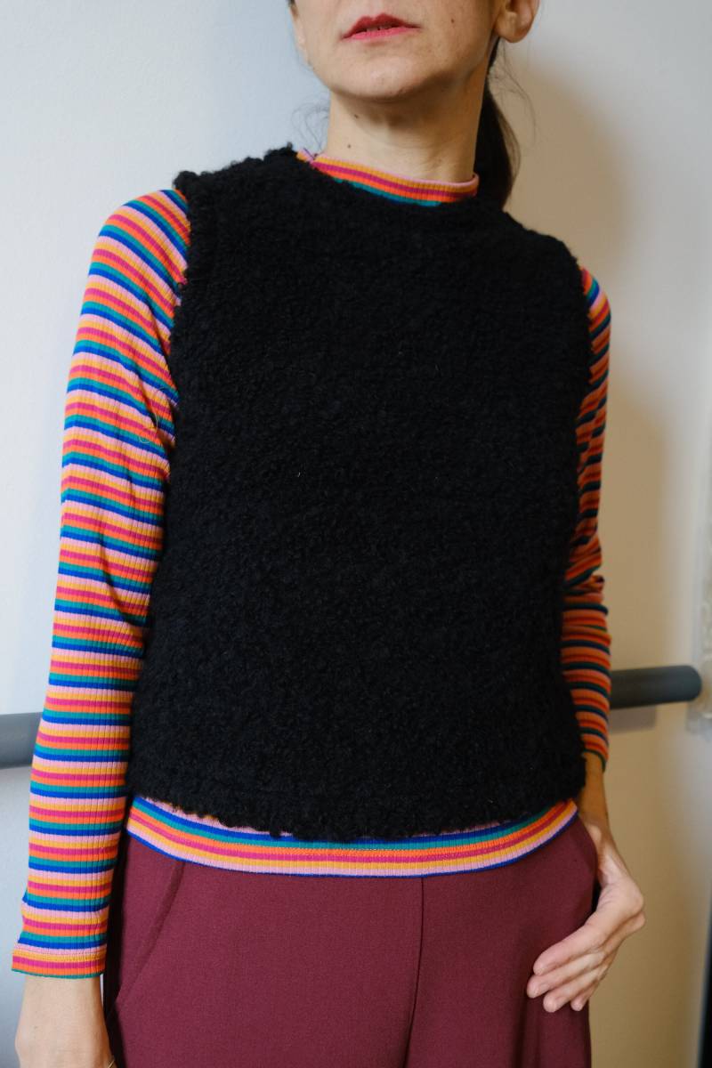 Letztes Stück | Nur Noch Gr. 36 So Versandbereithandgefertigter Vintage Wollmix Pulli Weste von GiraeRigira