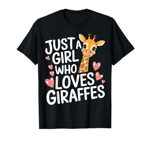Giraffe Nur ein Mädchen, das Giraffen liebt T-Shirt Giraffe Nur ein Mädchen, das Giraffen liebt T-Shirt von Giraffe Animal Giraffes